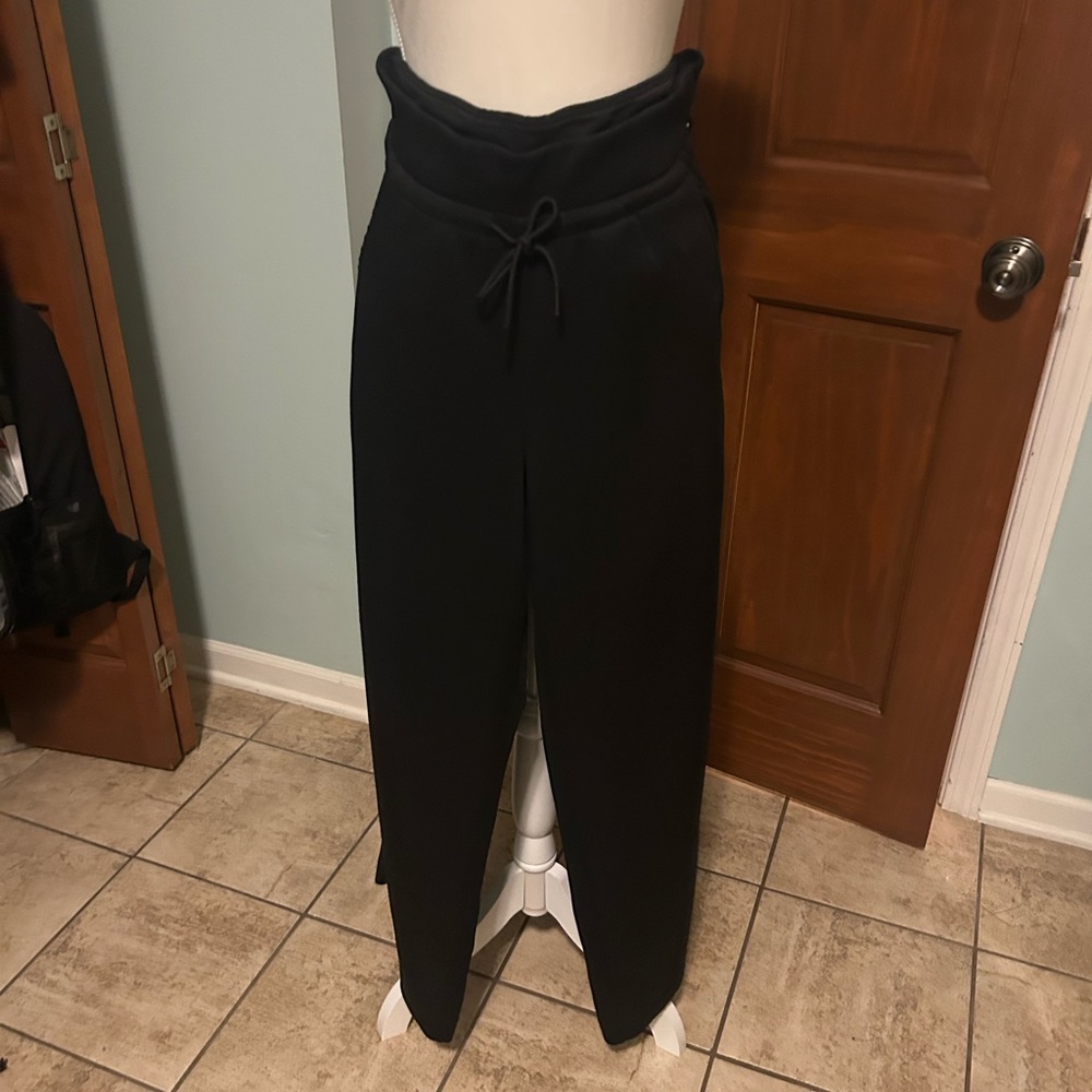 Athleta Bkack High-Waisted Wide Leg Pants